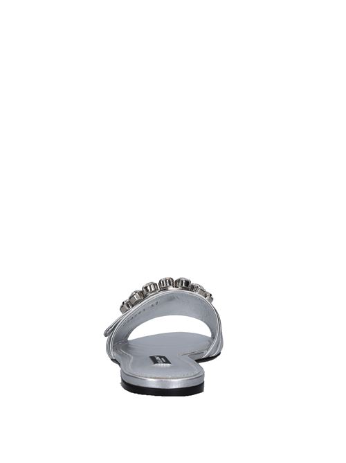 Leather mules DOLCE&GABBANA | VG0003ARGENTO